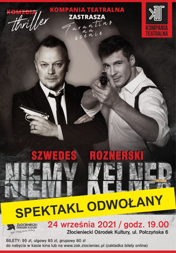 Niemy kelner - spektakl odwołany