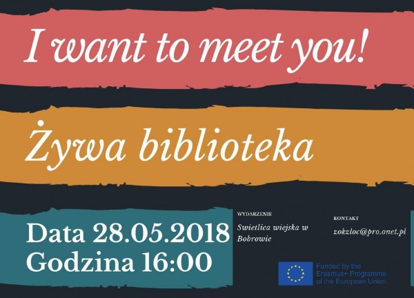 Żywa biblioteka w Bobrowie