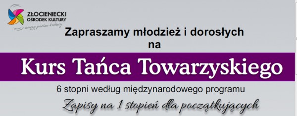 Zaczynamy Kurs Tańca Towarzyskiego