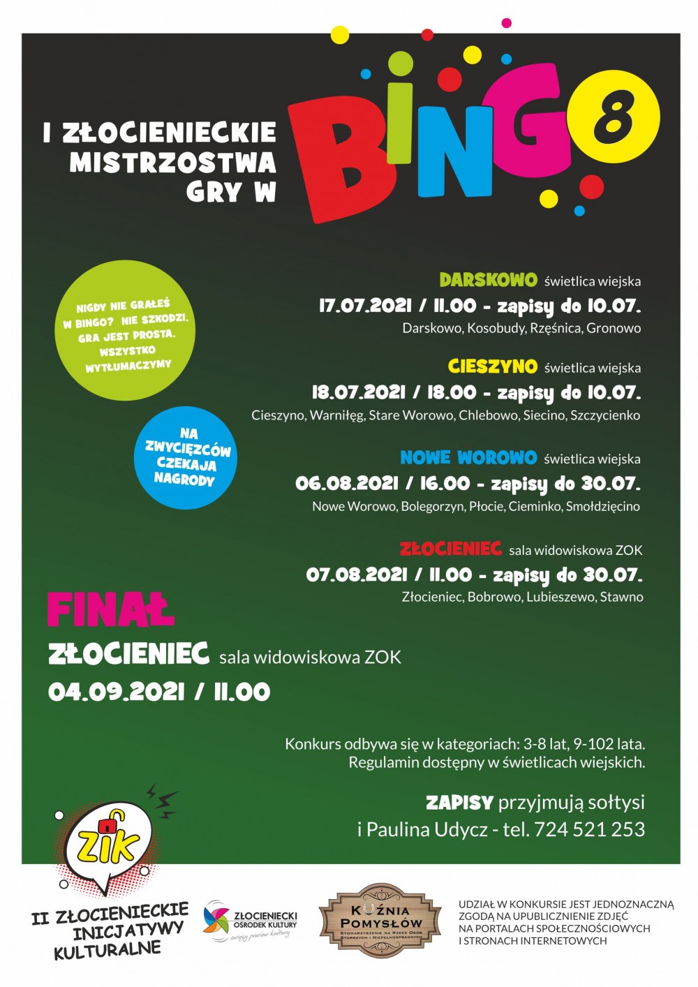 I Złocienieckie Mistrzostwa Gry w BINGO
