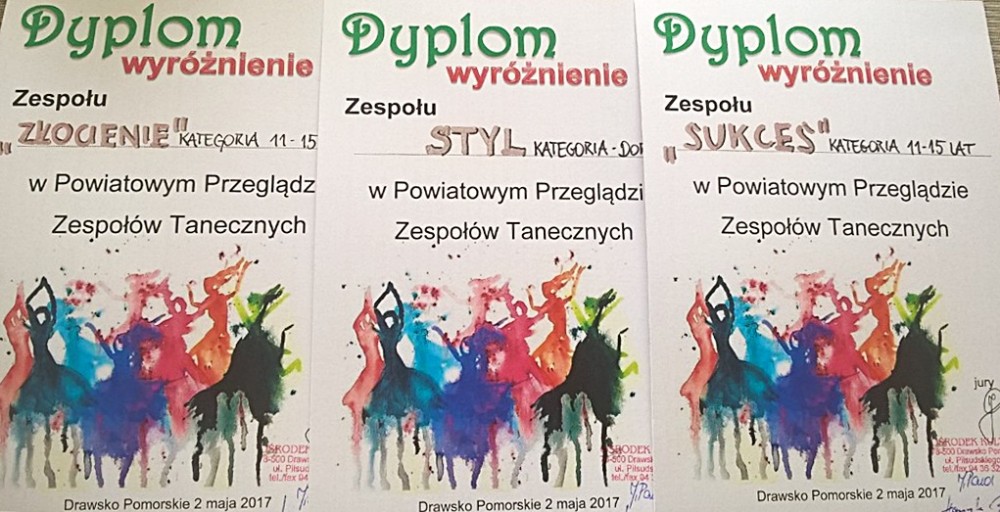 ZŁOCIENIE, SUKCES I STYL wyróżnione na przeglądzie