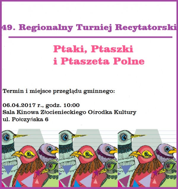 Ptaki, Ptaszki i Ptaszęta Polne 2017