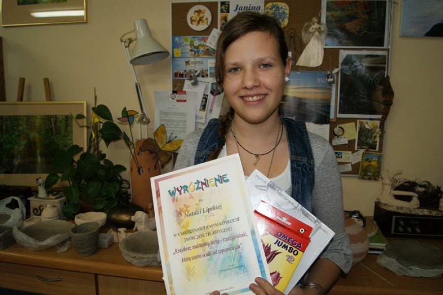 Laureatka międzynarodowego konkursu plastycznego