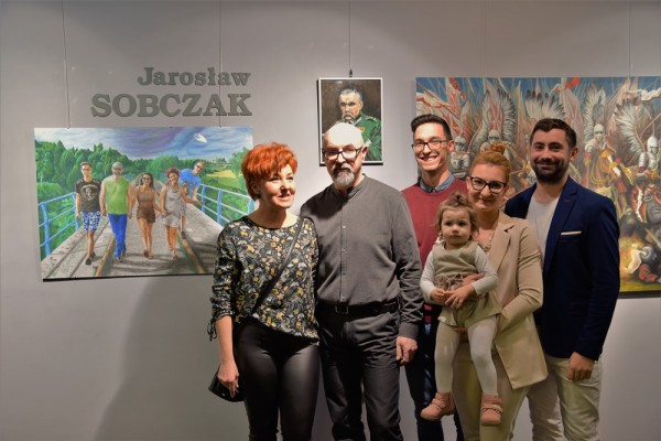 Wernisaż wystawy malarstwa Jarosława Sobczaka